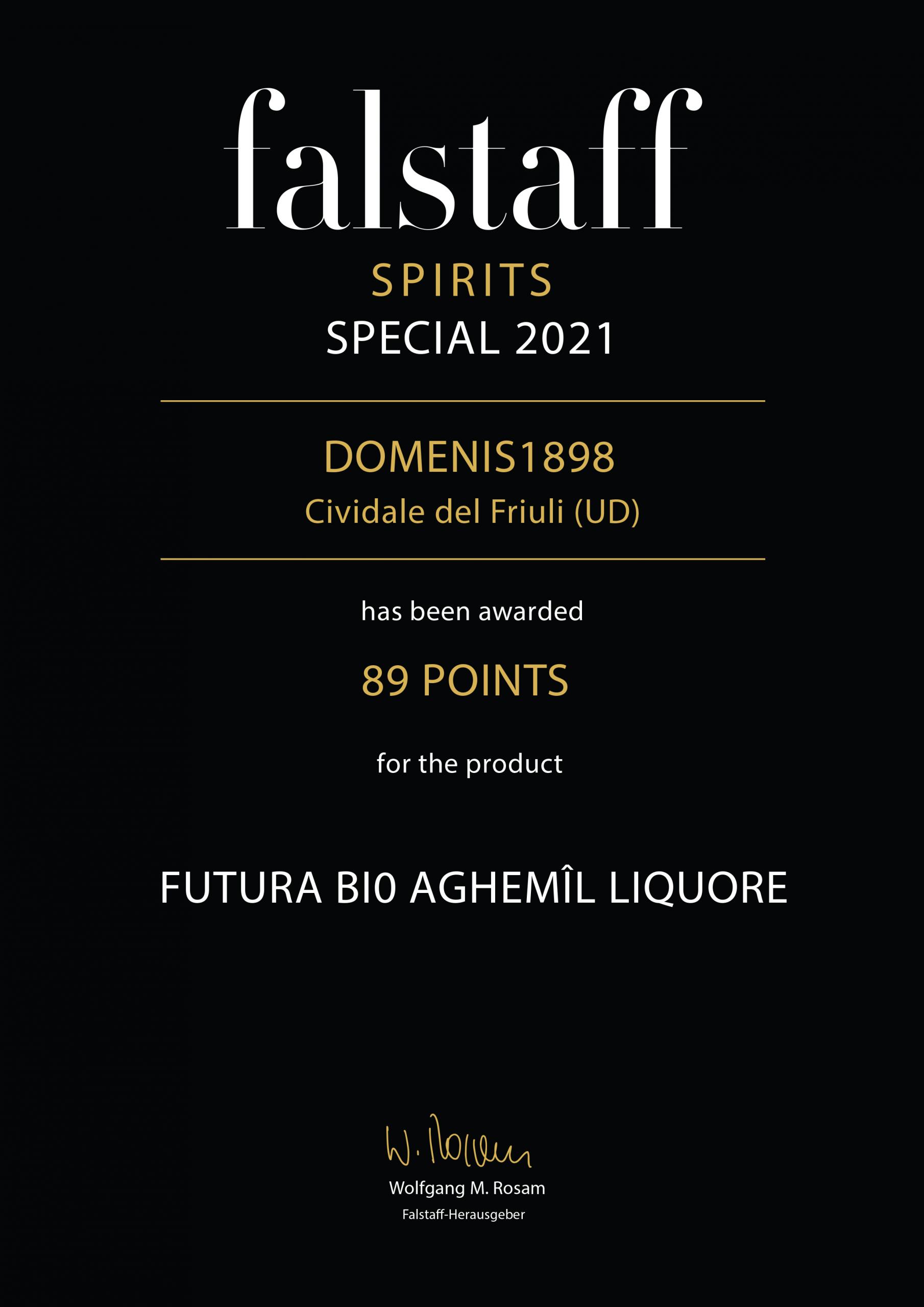 Falstaff Spirits Special 2021 – Futura BIO Aghemîl