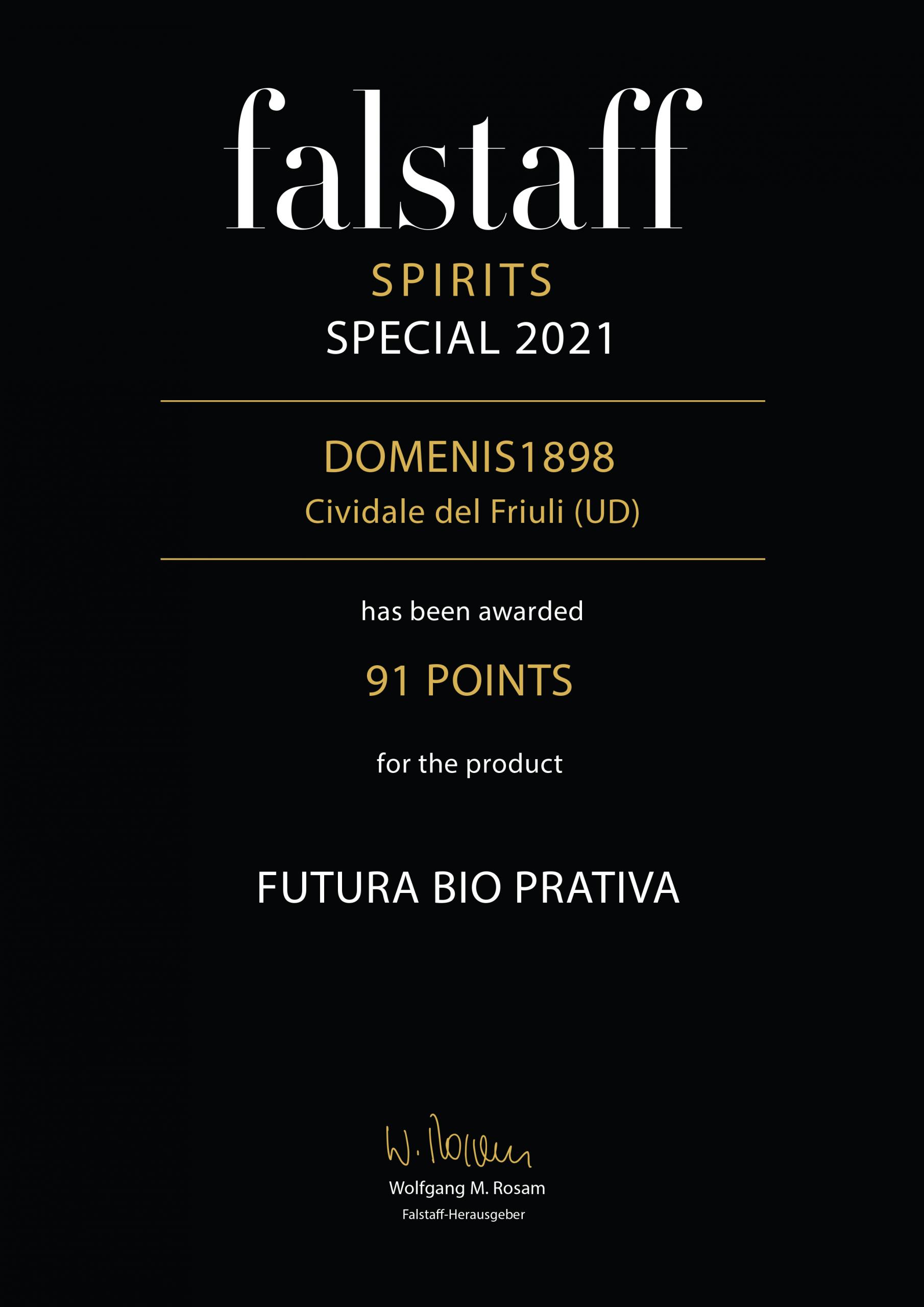 Falstaff Spirits Special 2021 – Futura BIO Prativa