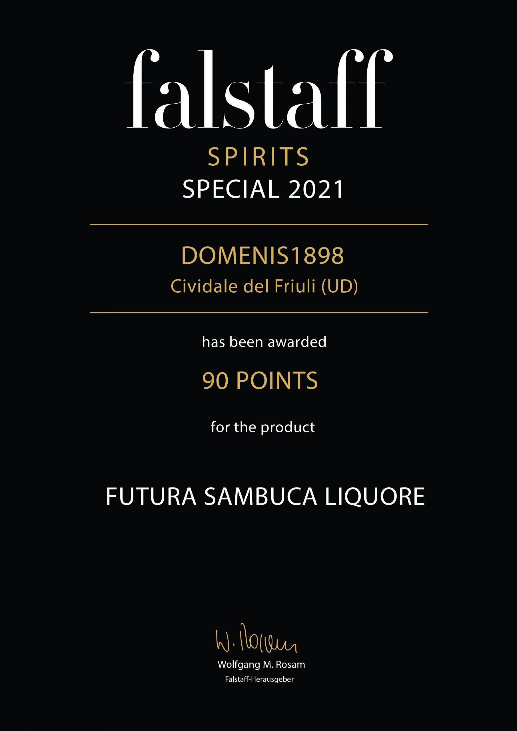 Falstaff Spirits Special 2021 – Futura Sambuca