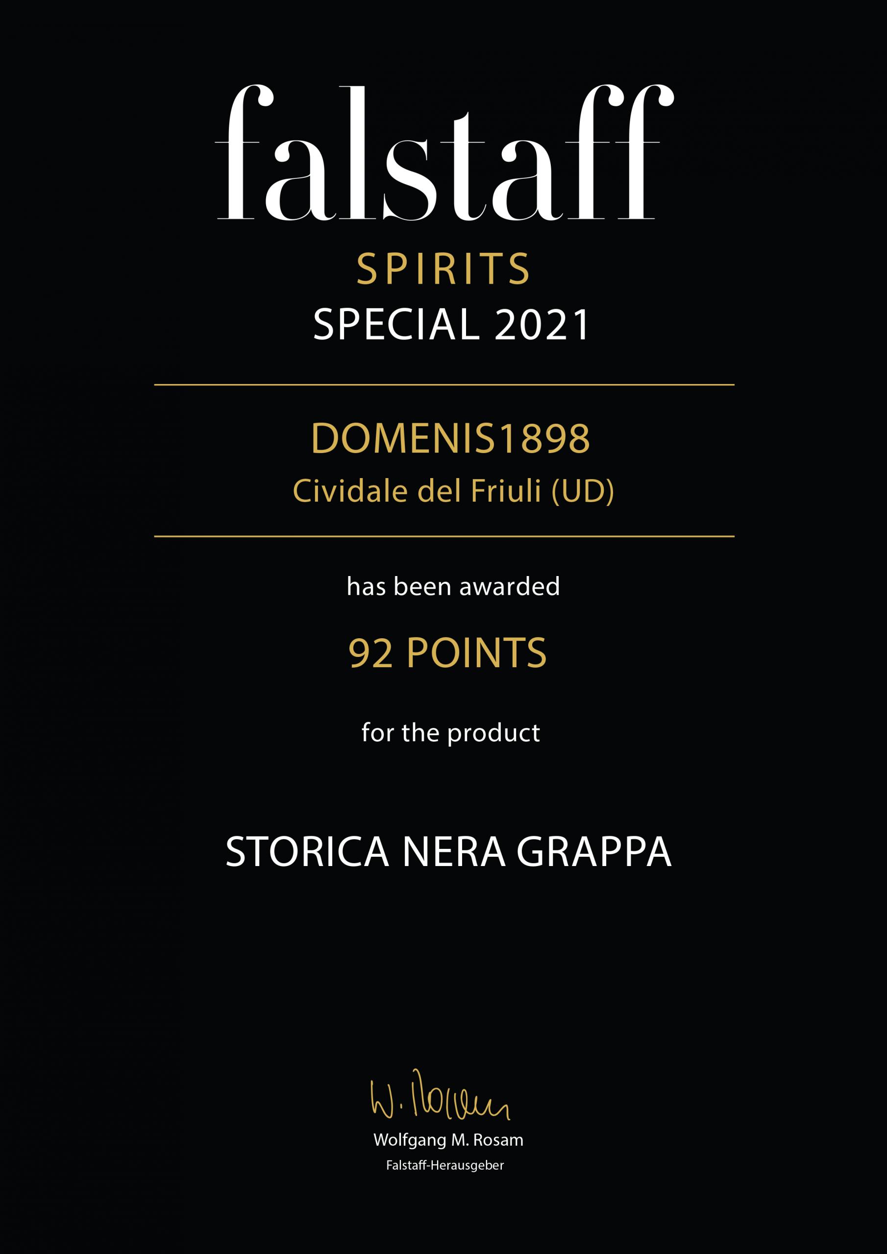 Falstaff Spirits Special 2021 – Storica Nera